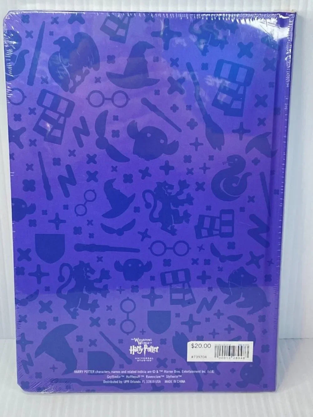 Harry Potter Blank Lined Notebook Mischief Managed Wizarding World NEW